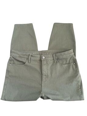Talbots Flawless High-Waist Jeggings Crop 
Olive Green size 14
